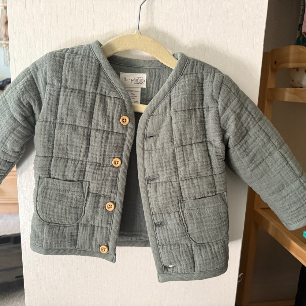 Little Planet Kids Light Blue Quilted Jacket